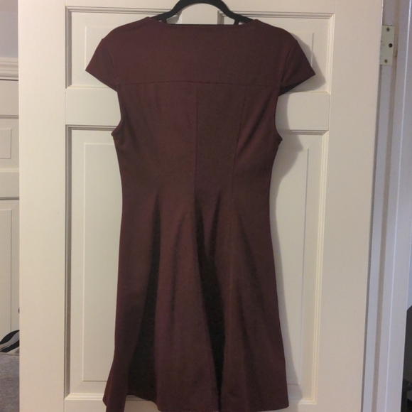 RD style maroon fit and flare dress - Picture 2 of 2